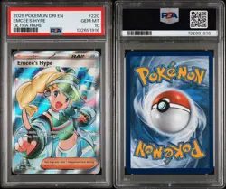 2025 POKEMON DRI EN-DESTINED RIVALS ULTRA RARE #220 EMCEE'S HYPE PSA 10 - Image 3
