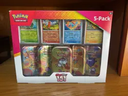 Pokemon TCG Scarlet & Violet 151 Mini Tins Costco Bundle, 5 Pack - Image 1