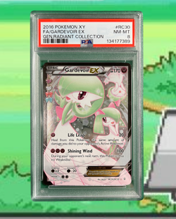 [US] Gardevoir EX RC30 PSA 8 2016 Pokemon XY FA/ Gen Radiant Collection - Image 1