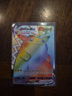 Pokemon Pikachu VMAX 188/185 Vivid Voltage Full Art Rainbow Rare Secret Rare - Image 1