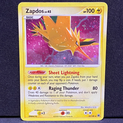 Pokemon Zapdos Holo Diamond & Pearl Majestic Dawn 14/100 (With Swirl) - Image 1