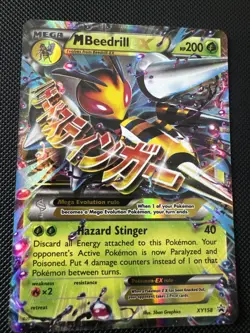 M Beedrill EX #XY158 XY Promo NM Pokemon 2016 Holo - Image 1