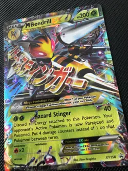 M Beedrill EX #XY158 XY Promo NM Pokemon 2016 Holo - Image 3