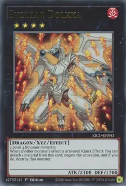 Yugioh! MP Evolzar Dolkka - KICO-EN043 - Ultra Rare - 1st Edition Moderately Pla - Image 1