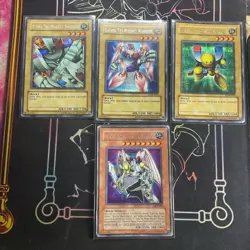 YUGIOH ALPHA BETA GAMMA Magnet Warrior Secret Rare Lot DOR-E001 002 003 SDD-001 - Image 1