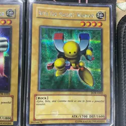 YUGIOH ALPHA BETA GAMMA Magnet Warrior Secret Rare Lot DOR-E001 002 003 SDD-001 - Image 4