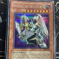 YUGIOH ALPHA BETA GAMMA Magnet Warrior Secret Rare Lot DOR-E001 002 003 SDD-001 - Image 5