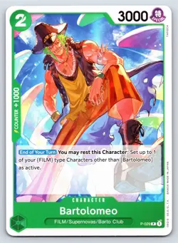 One Piece - P-029 - Bartolomeo - P - Promo US Seller - Image 1