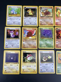 15x Vintage Pokemon Cards Lot WOTC Team Rocket – Dark Dugtrio Eevee Dratini - Image 2