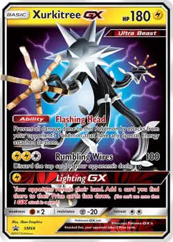 Pokemon Xurkitree GX TCG SM68 Black Star Promo Holo Card - Image 1