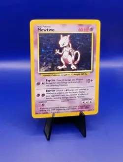 Mewtwo 10/102 Base Set Holo Rare Pokemon Card Nintendo Pokemon TCG WOTC 1999 LP - Image 2
