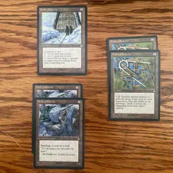 MTG: Ice Age 95 Card Lot - 50 Blue, 35 Black, 5 Artifacts, Multicolor, Empty Box - Image 4