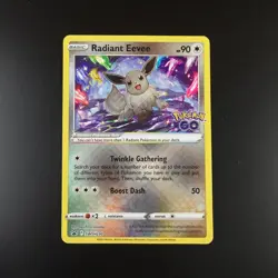 Radiant Eevee SWSH230 Pokemon Go Holo Pokemon Card - Image 1