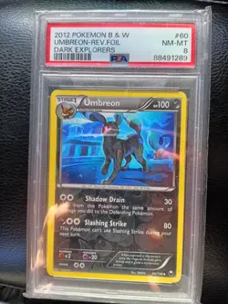 Pokemon TCG Umbreon Dark Explorers 60/108 Reverse Holo Card - Image 1