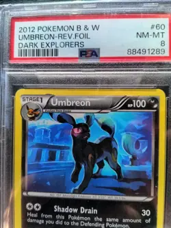 Pokemon TCG Umbreon Dark Explorers 60/108 Reverse Holo Card - Image 2