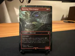 Hunting Velociraptor (Borderless): Jurassic Pikachu World Collection Foil - Image 1