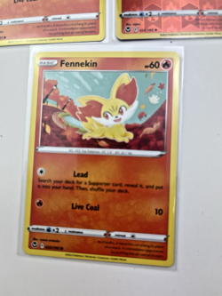 3 Card Lot Fennekin Braixen Reverse Holo Pokemon TCG Basic - Image 4