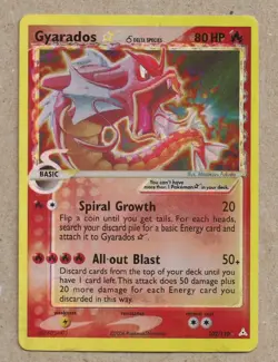 2006 Pokemon EX Holon Phantoms Gyarados GOLD STAR Holo Foil 102/110- Rare - Image 2