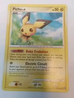 Pokemon Tcg Pichu Uncommon Regular 45/100 Stormfront LP - Image 1