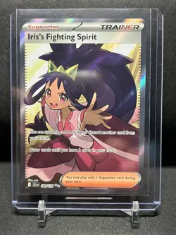 Iris's Fighting Spirit 180/159 Ultra Rare Holo Pokemon 2025 Journey Together NM - Image 1