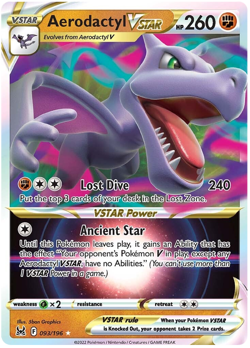 Aerodactyl VSTAR 093/196 - SWSH: Lost Origin Ultra Rare - Pokemon TCG (NM) - Image 1