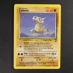 Cubone 70/130 Base set 2 Pokemon TCG VG Condition Non Holo - Image 1
