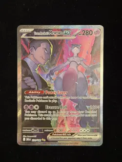 Pokemon Team Rocket's Mewtwo ex 231/182 Sv10 Destined Rivals Holo EX Full Art - Image 1