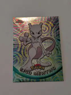 2000 Pokemon Topps Chrome Mewtwo #150 TV Animation Edition Holo Foil LP/NM - Image 1