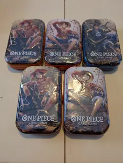 One Piece Tin Packs Vol. 2 (TS-02 OP-13) - Lot of 5 - Sealed - Image 1