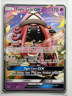 Tapu Lele GX SM - Guardians Rising 60/145 LP-NM Pokemon Card Robin Schulz - Image 1