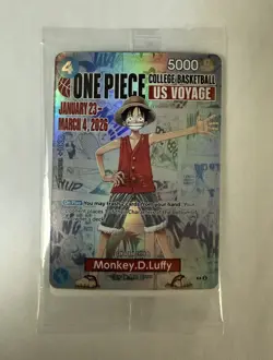 One Piece Limited Edition US VOYAGE Rutgers Basketball Card SEALED, MINT - Image 1