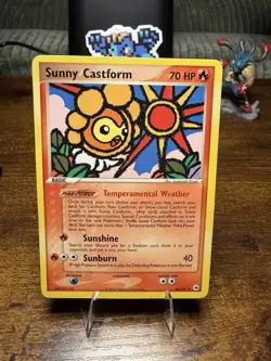 Pokemon TCG Sunny Castform Hidden Legends 26/101 Regular Rare Card - Image 1