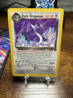 Pokemon Dark Dragonair TCG Unlimited Uncommon Card 33/82 Vintage 1999 WOTC - Image 1