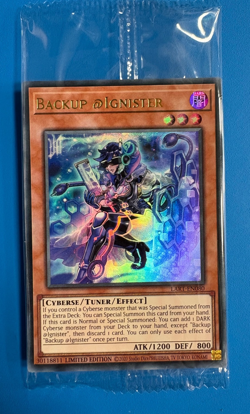 Yugioh BACKUP & IGNISTER LART-EN080 3 Card Playset Factory Sealed - Image 2