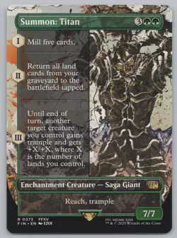 MTG Final Fantasy - Summon: Titan (Borderless) -d863 - Image 1