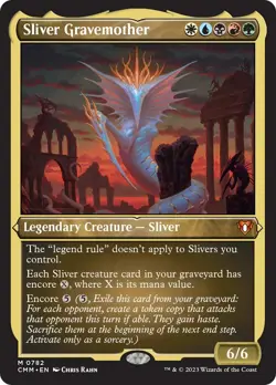 MTG Sliver Gravemother (Display Commander) (Foil Etched) Commander Masters Foil - Image 1