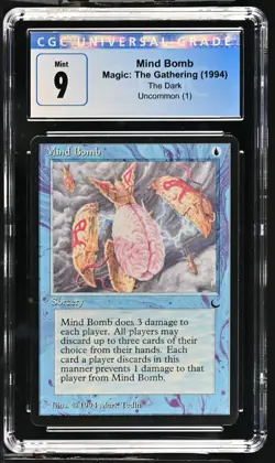 MIND BOMB The Dark Rare CGC 9 Vintage MTG [Nostalgium] - Image 1
