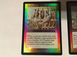 1X MONKEY CAGE FOIL / SP / MERCADIAN MASQUES / REAL PICS / WRONGWAY052 - Image 2