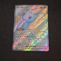 Pokemon TCG Mew EX 216/091 Paldean Fates Full Art Shiny Ultra Rare - Image 1