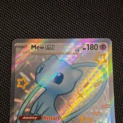 Pokemon TCG Mew EX 216/091 Paldean Fates Full Art Shiny Ultra Rare - Image 3