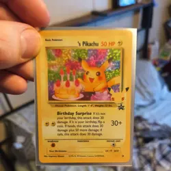 Pokemon TCG Birthday Pikachu Holo Card #24 Ultra Rare 25th Celebrations Edition - Image 1