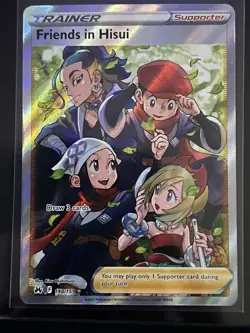Pokemon TCG Friends in Hisui (Full Art) Crown Zenith 148/159 Holo Ultra Rare - Image 1
