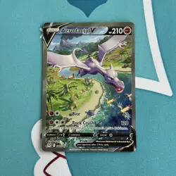 Pokemon Aerodactyl v Alt Art Ultra Rare Lost Origin 180/196 NM + Extras - Image 2