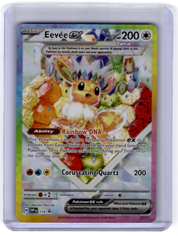 Pokemon TCG Eevee EX SVP 174 Scarlet & Violet Promo Holo Basic 200HP 200 Attack - Image 1