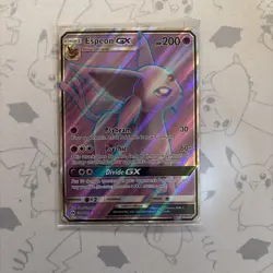 Espeon GX Full Art 140/149 Pokemon TCG Sun & Moon Base Set Holo Near Mint - Image 1
