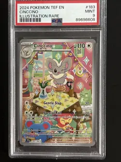Pokemon TCG: Temporal Forces - Cinccino 183 - Illustration Rare Holo MINT PSA 9 - Image 1