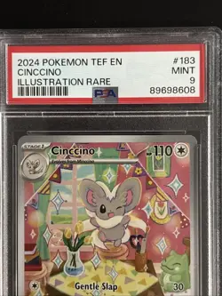 Pokemon TCG: Temporal Forces - Cinccino 183 - Illustration Rare Holo MINT PSA 9 - Image 3