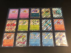 Pokemon Lot of 15 Black Star Promo Full Art Shiny & Baby Shiny Paldean Fates TCG - Image 1