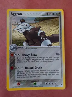 Pokemon TCG Aggron EX Legend Maker 2/92 Holo Rare - Lightly Played - Image 3