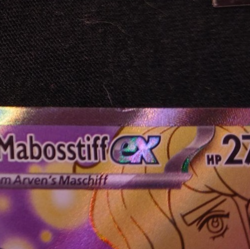 Pokemon Arven's Mabosstiff ex Full Art 218/182 Destined Rivals NM - *small dent - Image 3